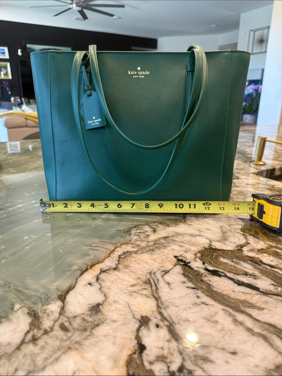 kate spade Handbags - kate spade Emerald Green Saffiano Leather Tote